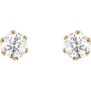 14K Yellow Gold 1 1/2 CTW Natural Diamond 6-Prong Stud Earrings – image 2