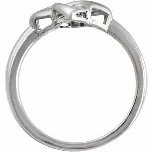 Sterling Silver .06 CTW Natural Diamond Ring