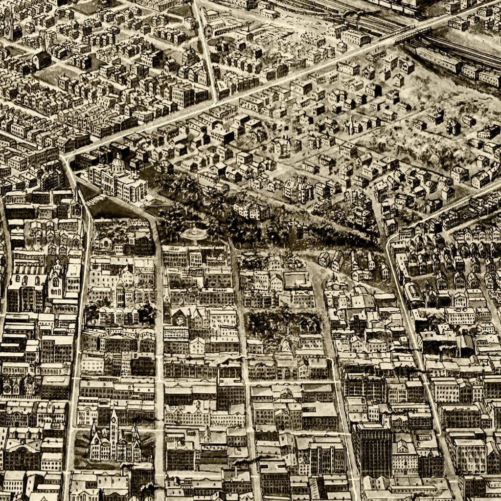 Vintage Map of St. Paul, Minnesota 1906