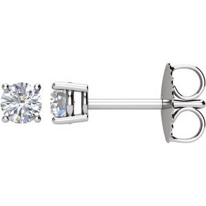 14K White Gold 1/4 CTW Natural Diamond Stud Earrings