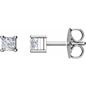 Platinum 1/5 CTW Natural Diamond Earrings
