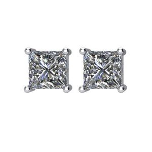 14K Yellow Gold 2 CTW Natural Diamond Stud Earring – image 2