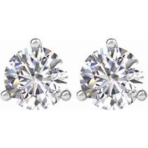 Platinum 2 CTW Natural Diamond Earrings