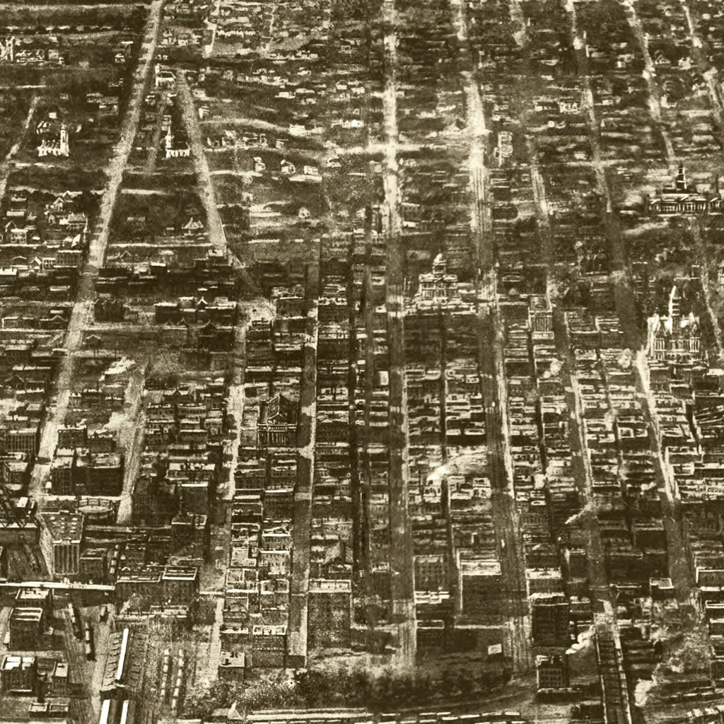 Vintage Map of Omaha, Nebraska 1906