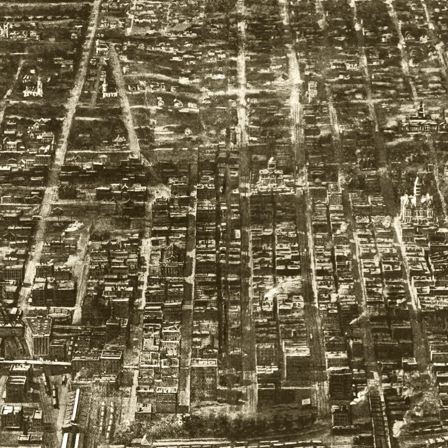 Vintage Map of Omaha, Nebraska 1906