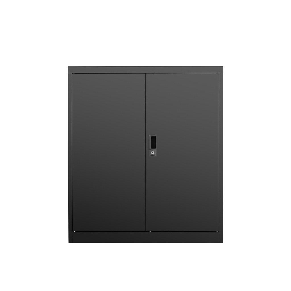 Storage Locker,File Organizer, Storage Cabinet with Door Locks and Two Adjustable Shelves, Suitable as a Cabinet for Home, Office, School & Garage Use