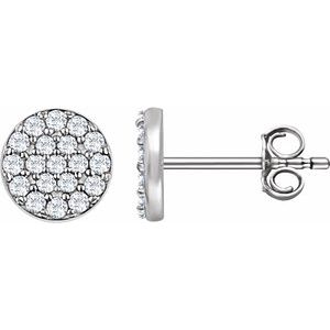 14K Rose Gold 1/3 CTW Natural Diamond Cluster Earrings – image 3