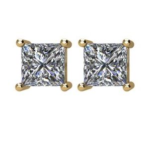 14K Yellow Gold 1/2 CTW Natural Diamond Stud Earrings – image 2