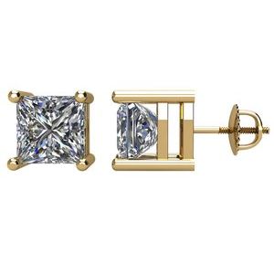 14K Yellow Gold 2 CTW Natural Diamond Stud Earrings