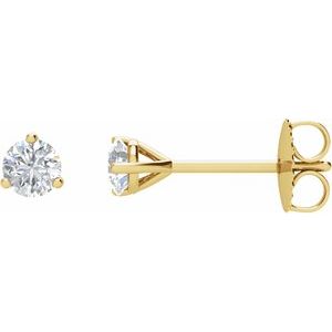14K Yellow Gold 1/2 CTW Natural Diamond Stud Earrings