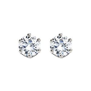 14K White Gold 3/4 CTW Natural Diamond Stud Earrings – image 2