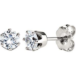 14K White Gold 1/2 CTW Natural Diamond Stud Earrings