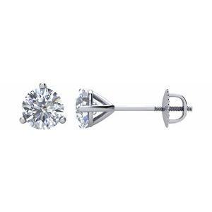 14K White Gold 1/2 CTW Natural Diamond Cocktail-Style Earring