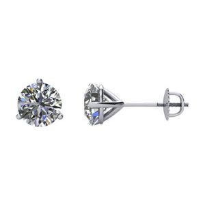 14K White Gold 1/3 CTW Natural Diamond Cocktail-Style Earring