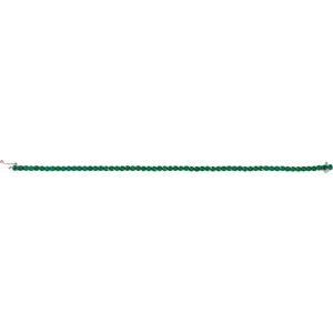 14K White Gold Lab-Grown Emerald Line 7.25" Bracelet – image 3