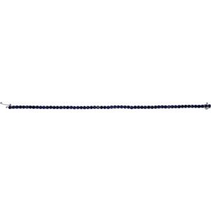 14K White Gold Lab-Grown Blue Sapphire Line 7.25" Bracelet – image 3