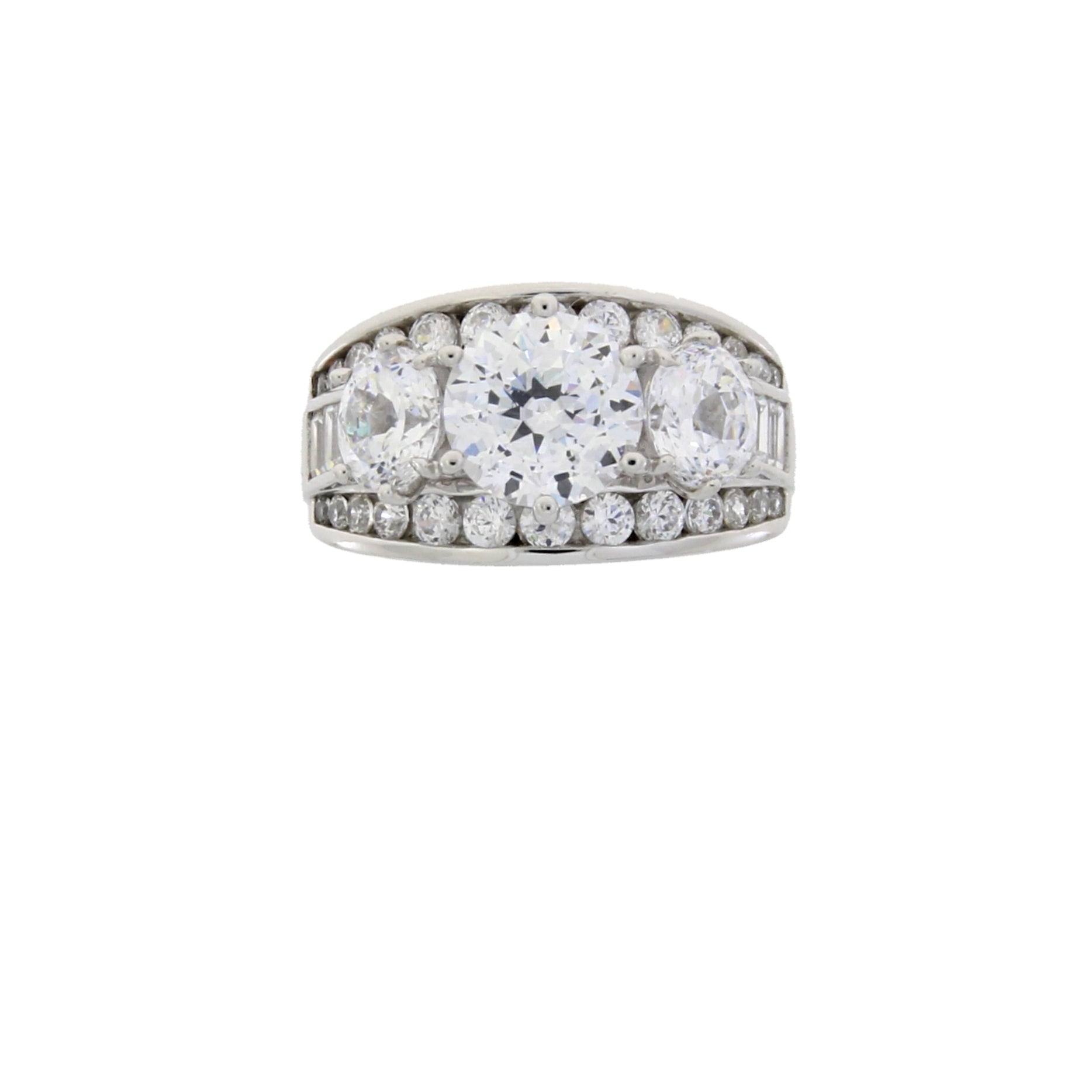 Genuine Cubic Zirconium CZ SS Bridal Sterling Silver