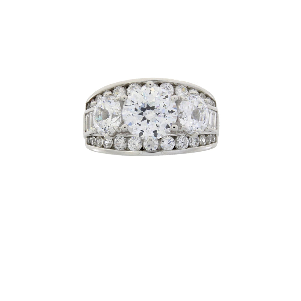 Genuine Cubic Zirconium CZ SS Bridal Sterling Silver