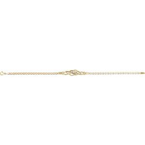 14K Yellow Gold 1/8 CTW Natural Diamond 7" Bracelet – image 2