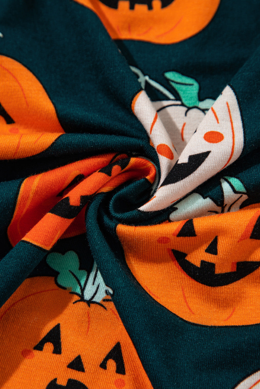 Halloween Pumpkin Shirt & Pants Pajama Set