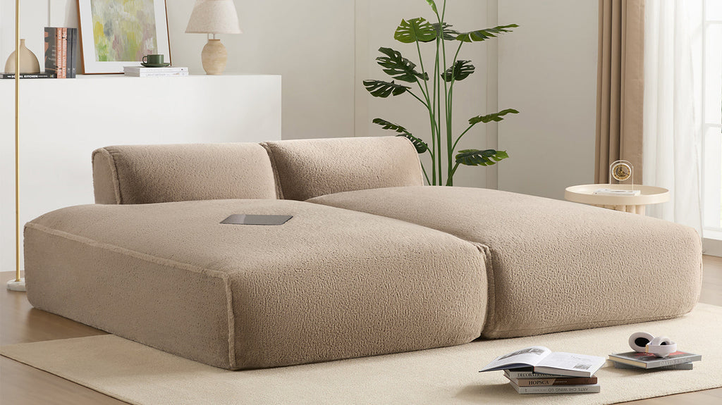 [VIDEO+NEW]90.0'Oversized Modular Sectional Sofa,Fully Compressed,Spacious Foam-Filled Sofa Bed for Living Room,elderly - friendly design,2 PC Free Combination,No Assembly Required,3 Colors