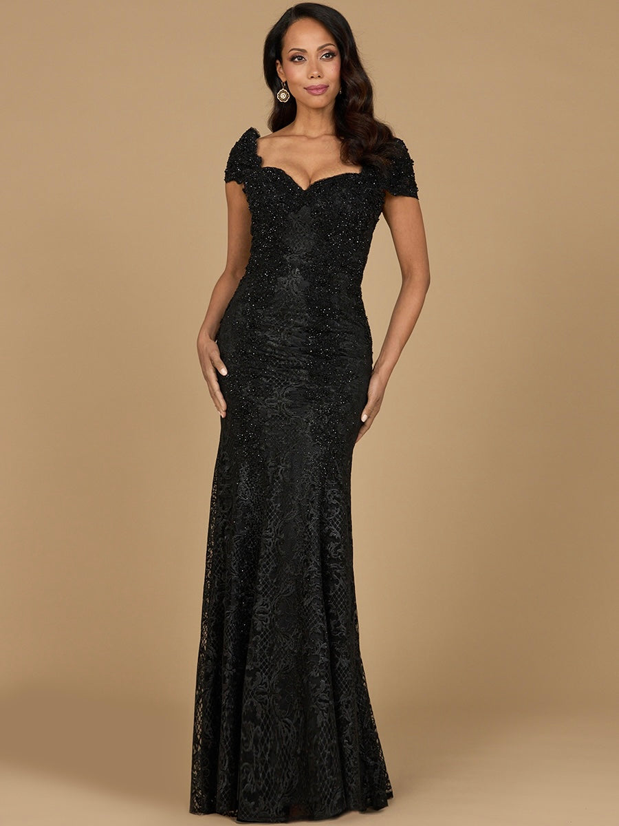 Fitted Lace Mermaid Gown