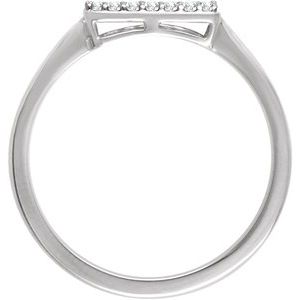 14K White Gold 1/6 CTW Natural Diamond Cluster Ring