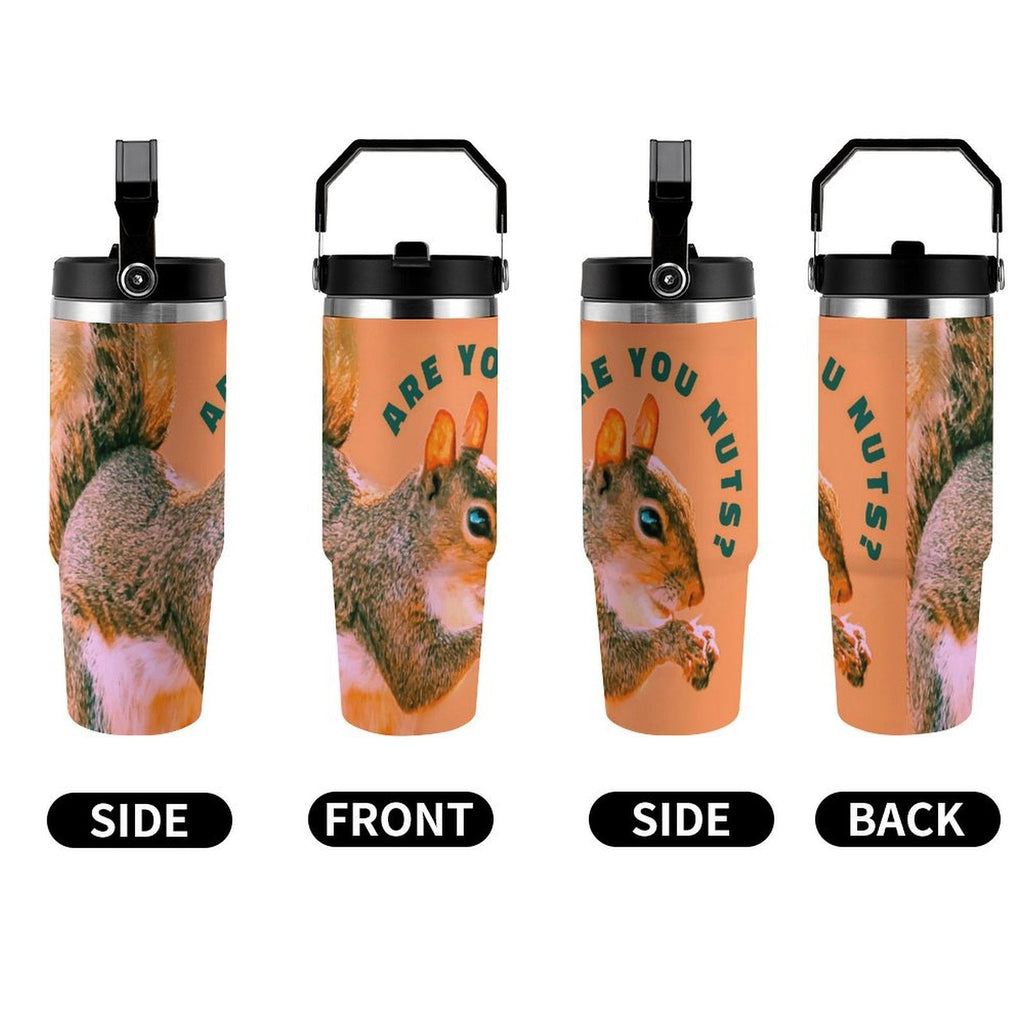 Are You Nuts? Squirrel 30 oz Water Bottle Tumbler