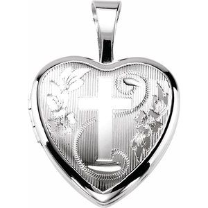 Heart Locket with Cross