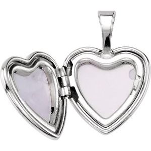 Enamel Roses & Cross Heart Locket