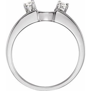 Platinum 1/2 CTW Lab-Grown Diamond  Wrap-Style Enhancer