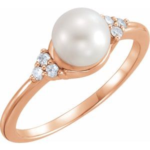 Accented Pearl Ring