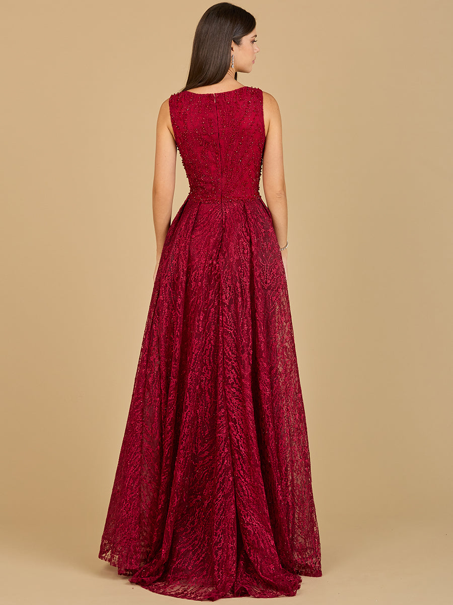 Lace Embroidered Overskirt Dress  - OUTLET