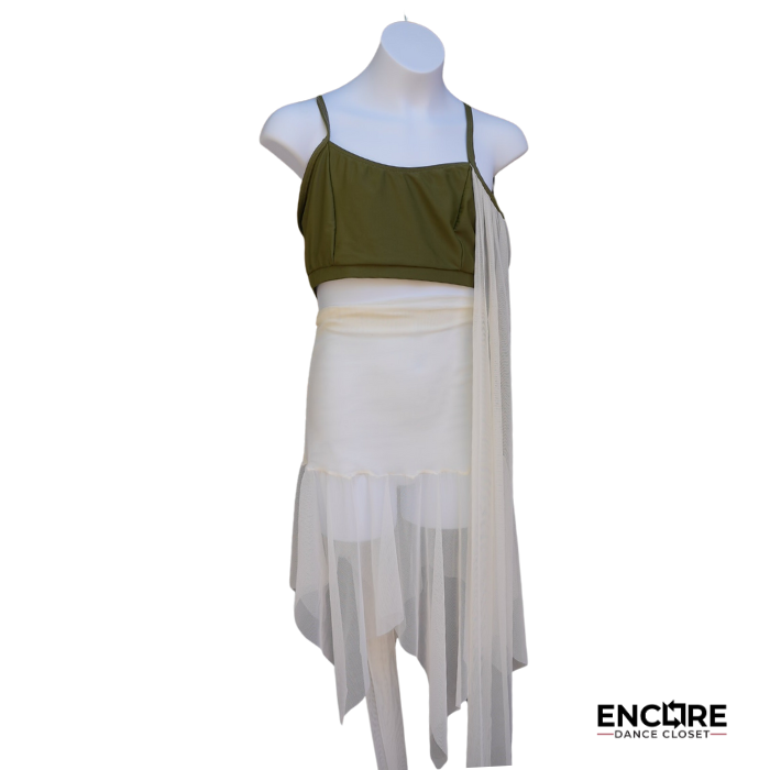 Ivory Mesh Skirt
