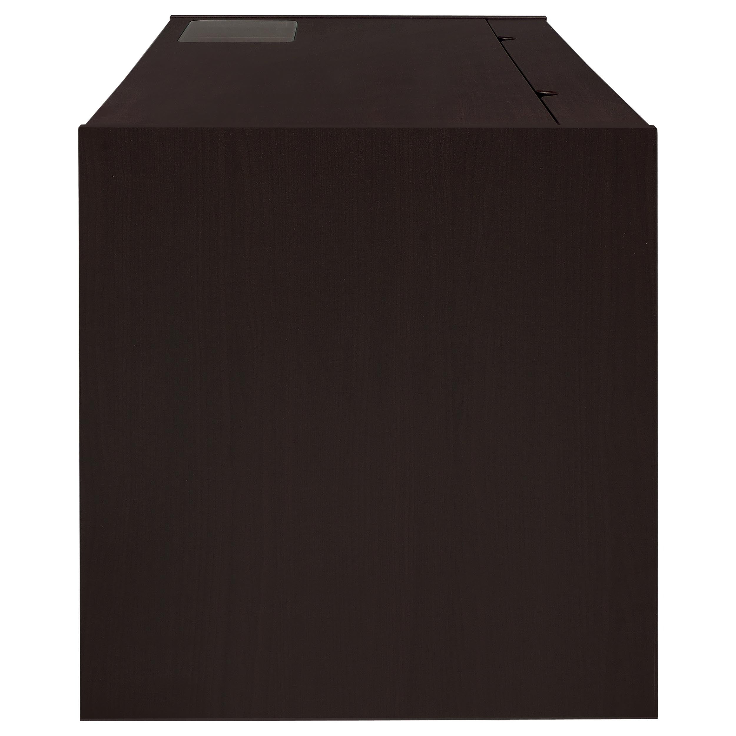 Halston Cappuccino 3-Drawer Office Computer Desk