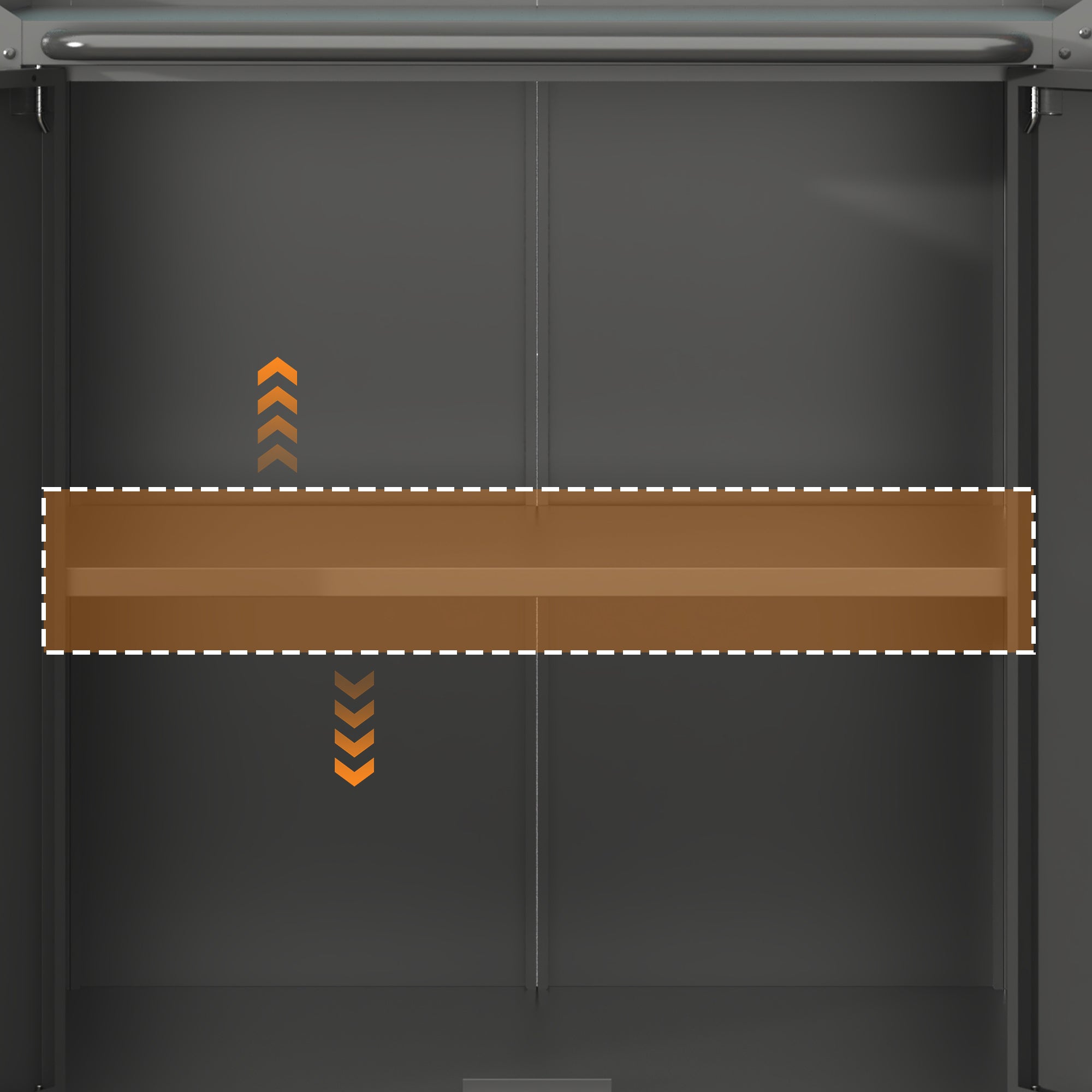 Heavy-Duty Metal Garage Storage Cabinet with Wheels - Sturdy Tool Storage Solution in Black Steel, 29.53x17.72x34.65 inches