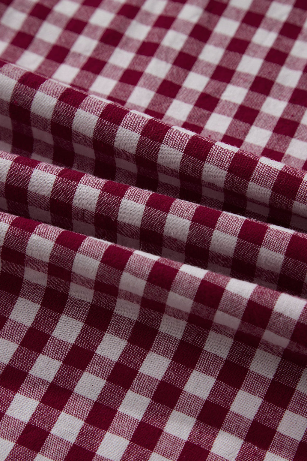 Gingham Plaid Zipped Cinched Waist Maxi Dress