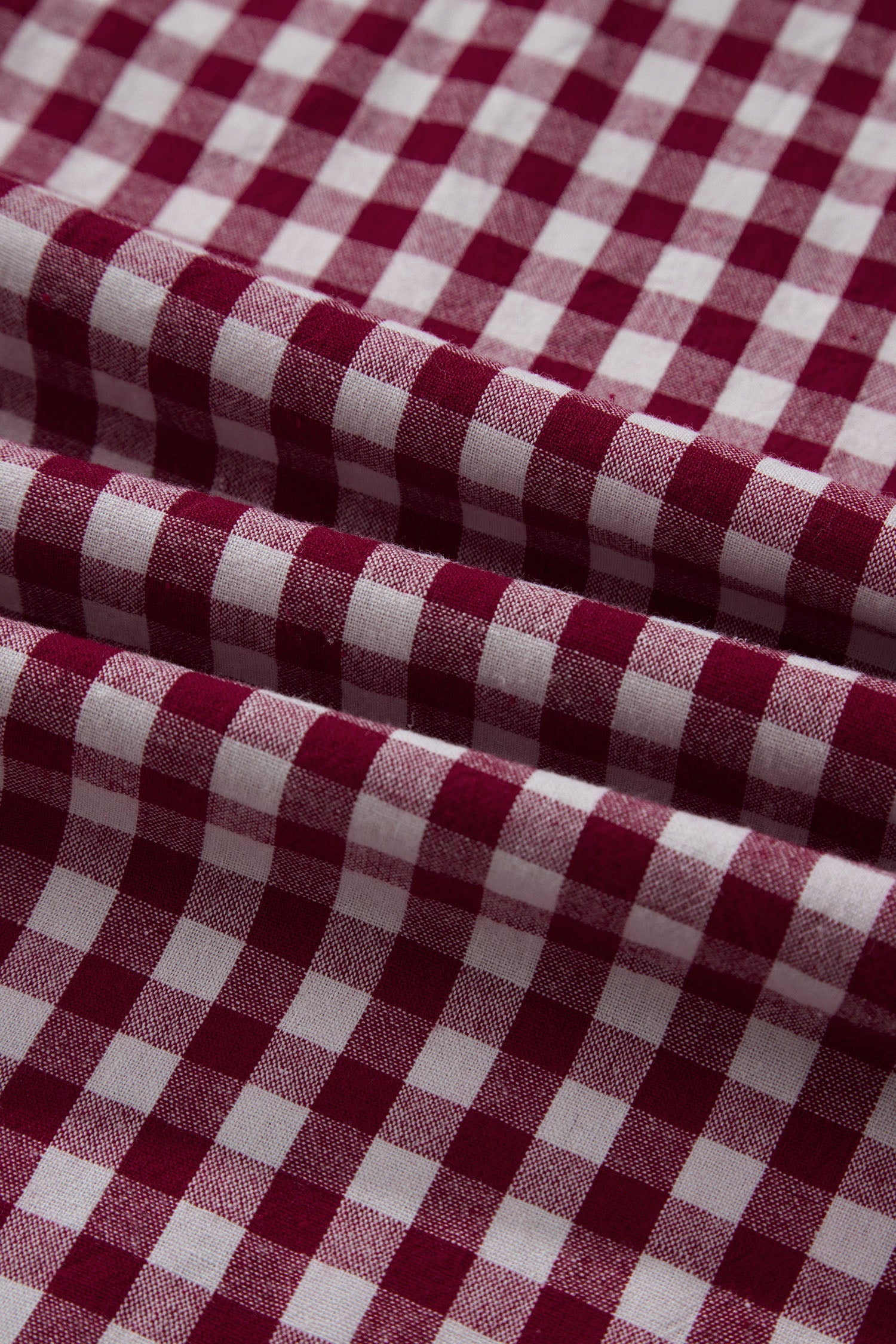 Gingham Plaid Zipped Cinched Waist Maxi Dress