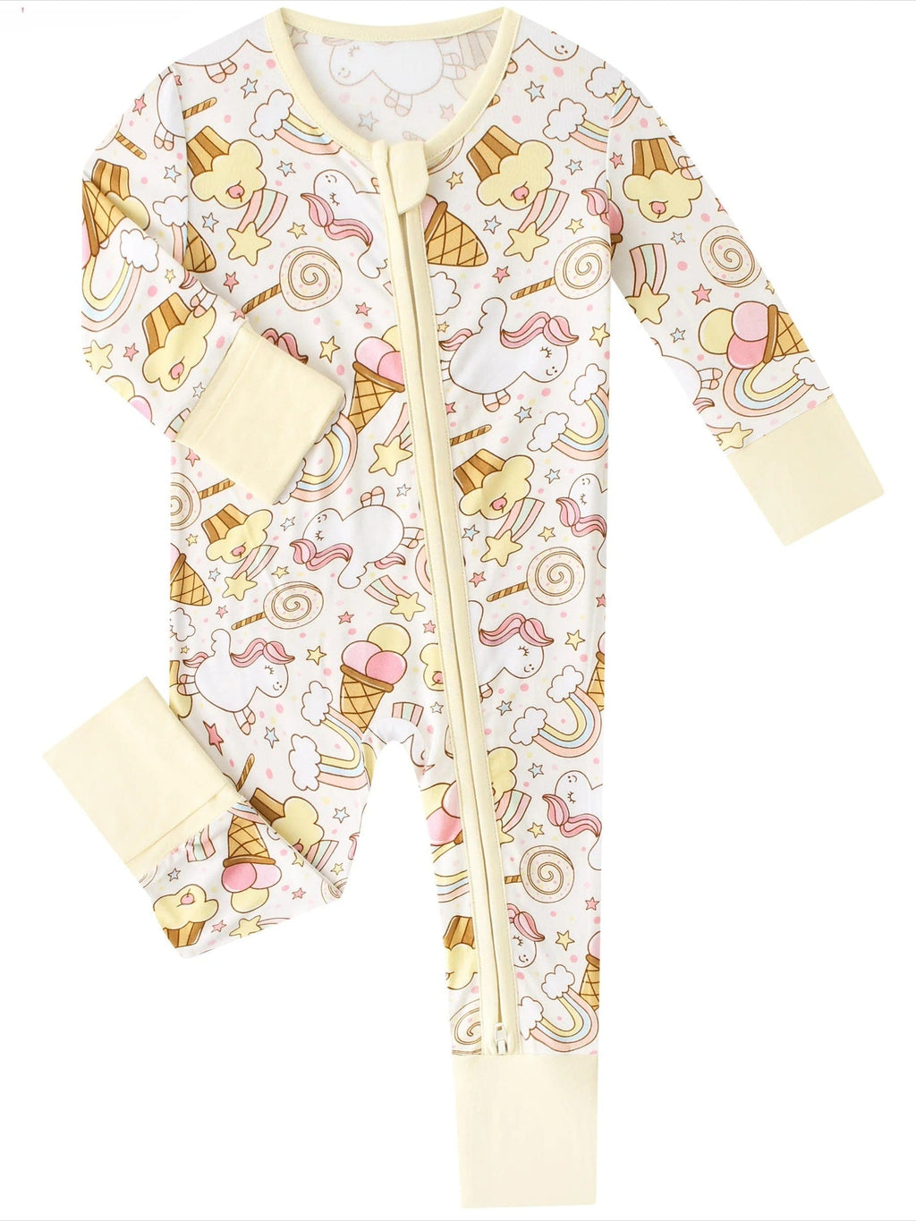 Posh TOT Sweet Treats Bamboo Baby Convertible Zippy Romper  CINCO DE MAYO PROMO - FINAL SALE