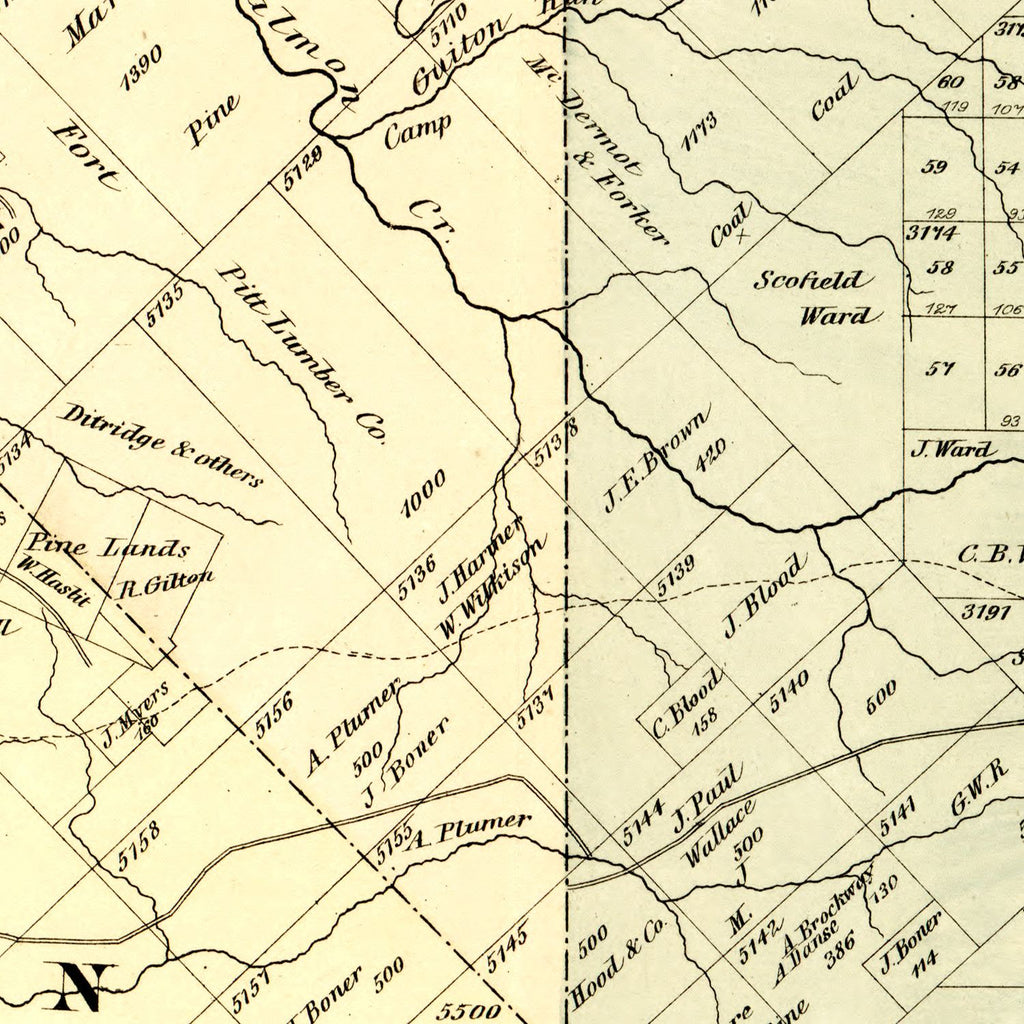 Vintage Map of Forest County, Pennsylvania 1876