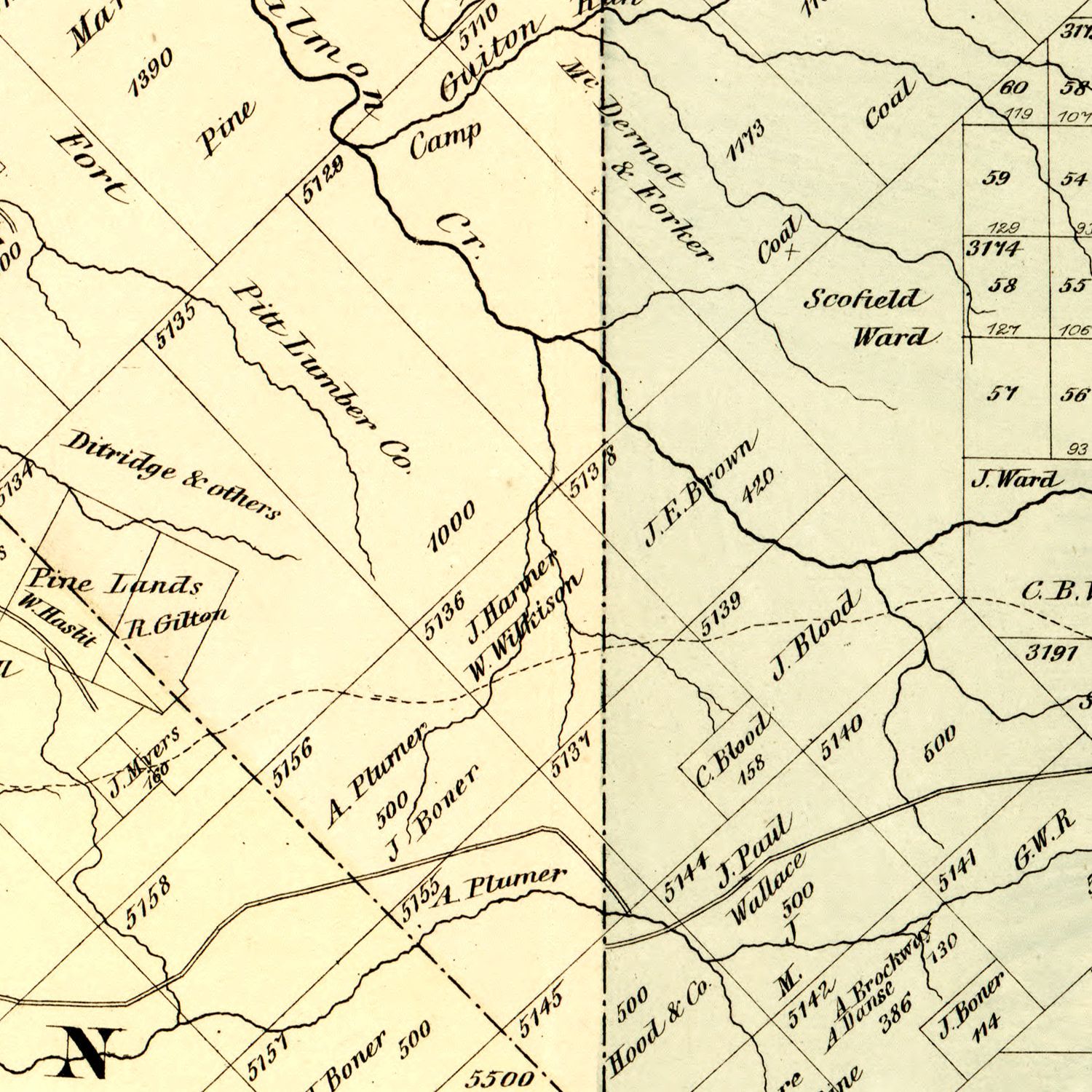 Vintage Map of Forest County, Pennsylvania 1876