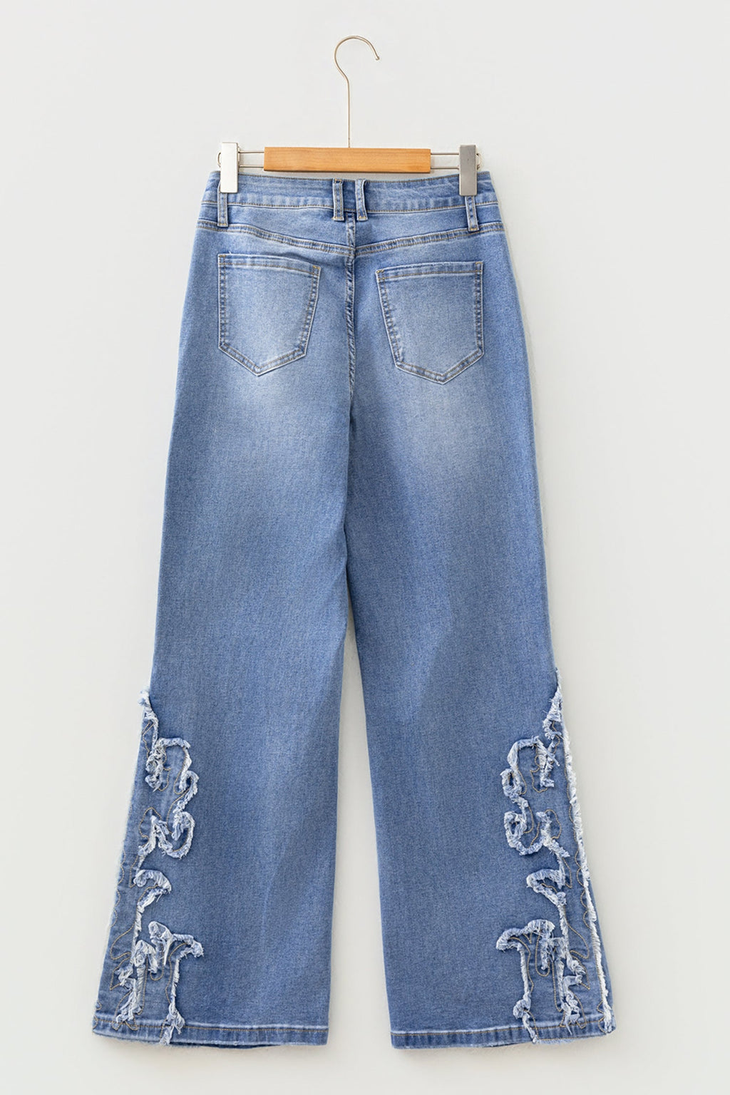 Western Embroidered Flare Leg Full Length Jeans