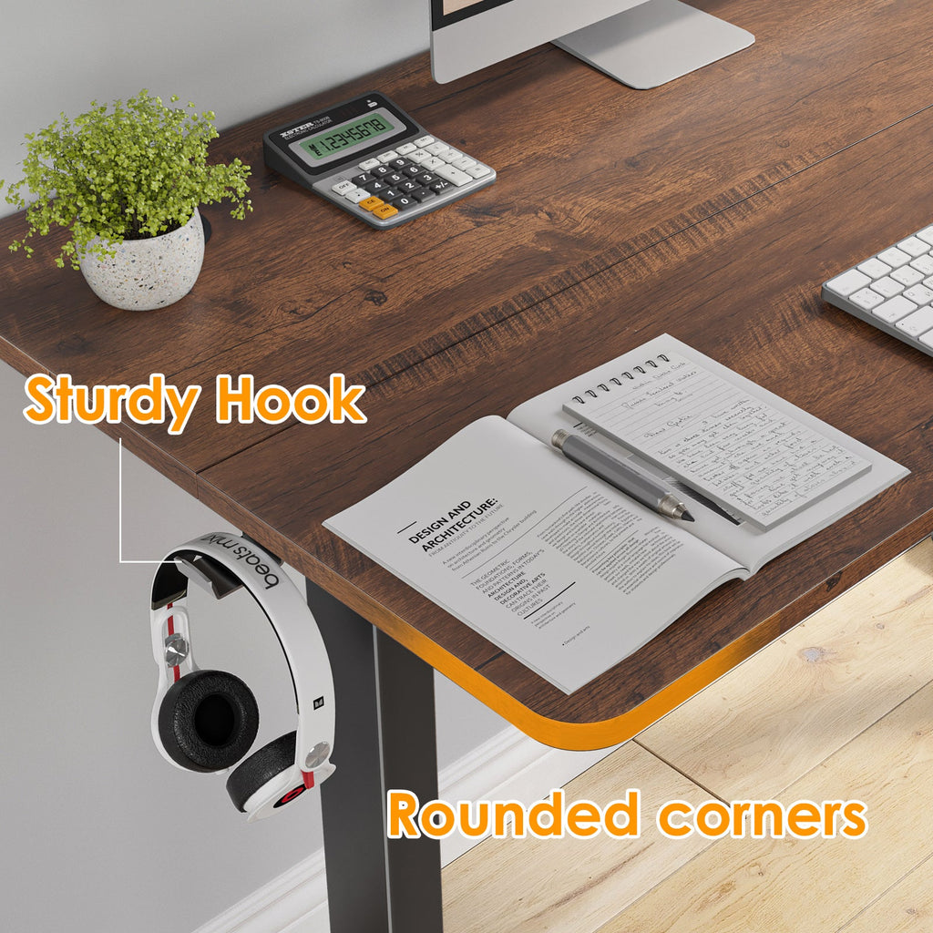 STARY Electric Standing Desk Adjustable Height Sit Stand Home Office Desk with Splice Board
