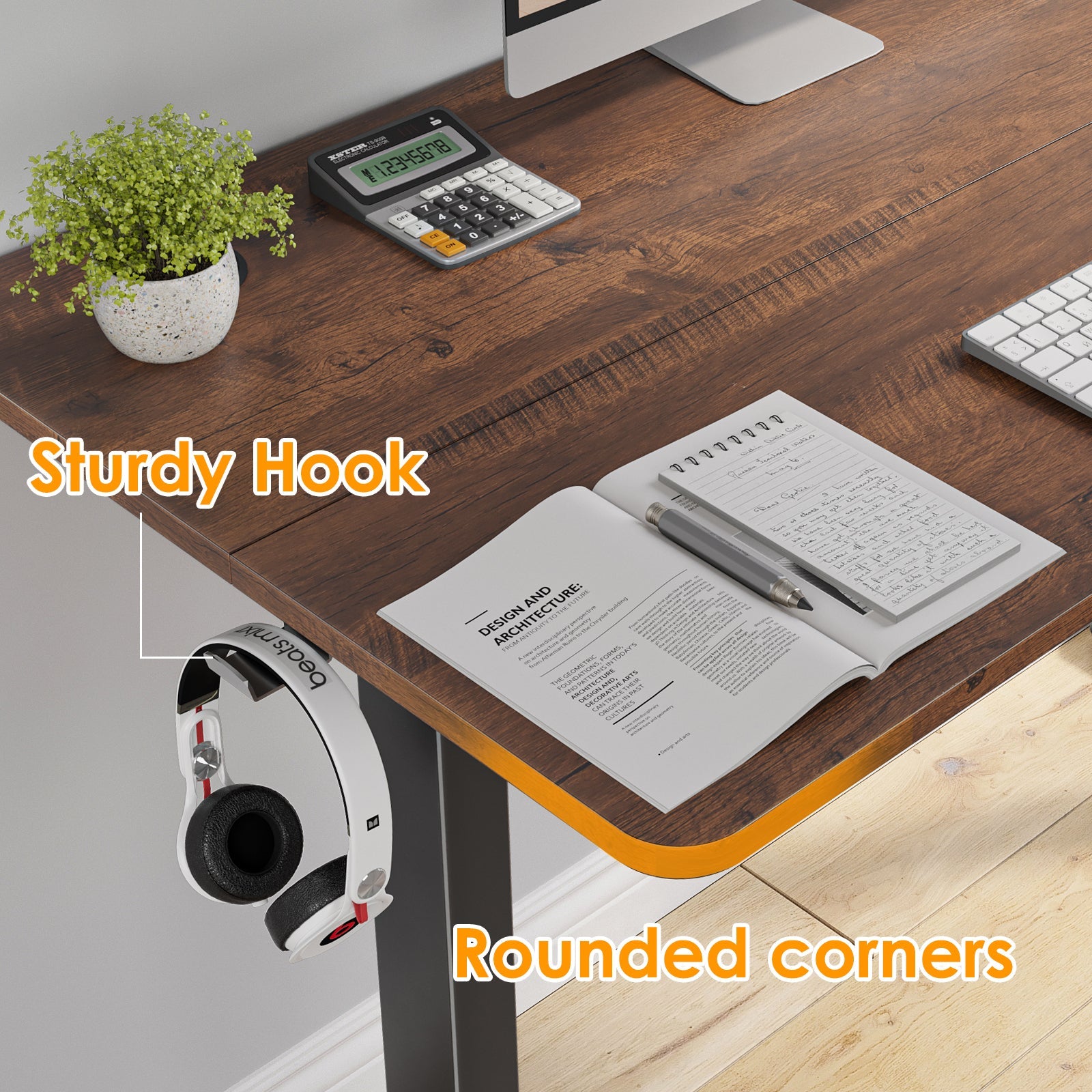 STARY Electric Standing Desk Adjustable Height Sit Stand Home Office Desk with Splice Board