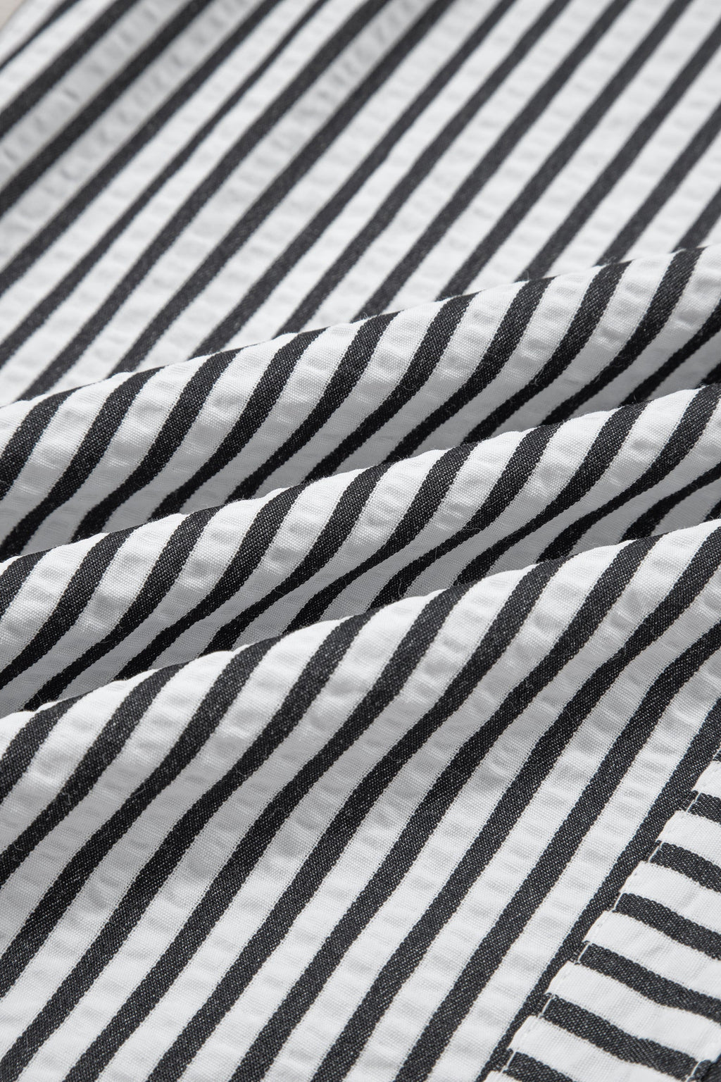 Stripe Wide Leg Elastic Drawstring Pants