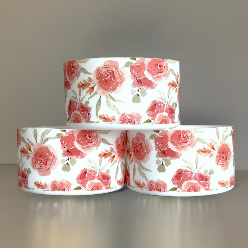 Peony Floral White  Boot