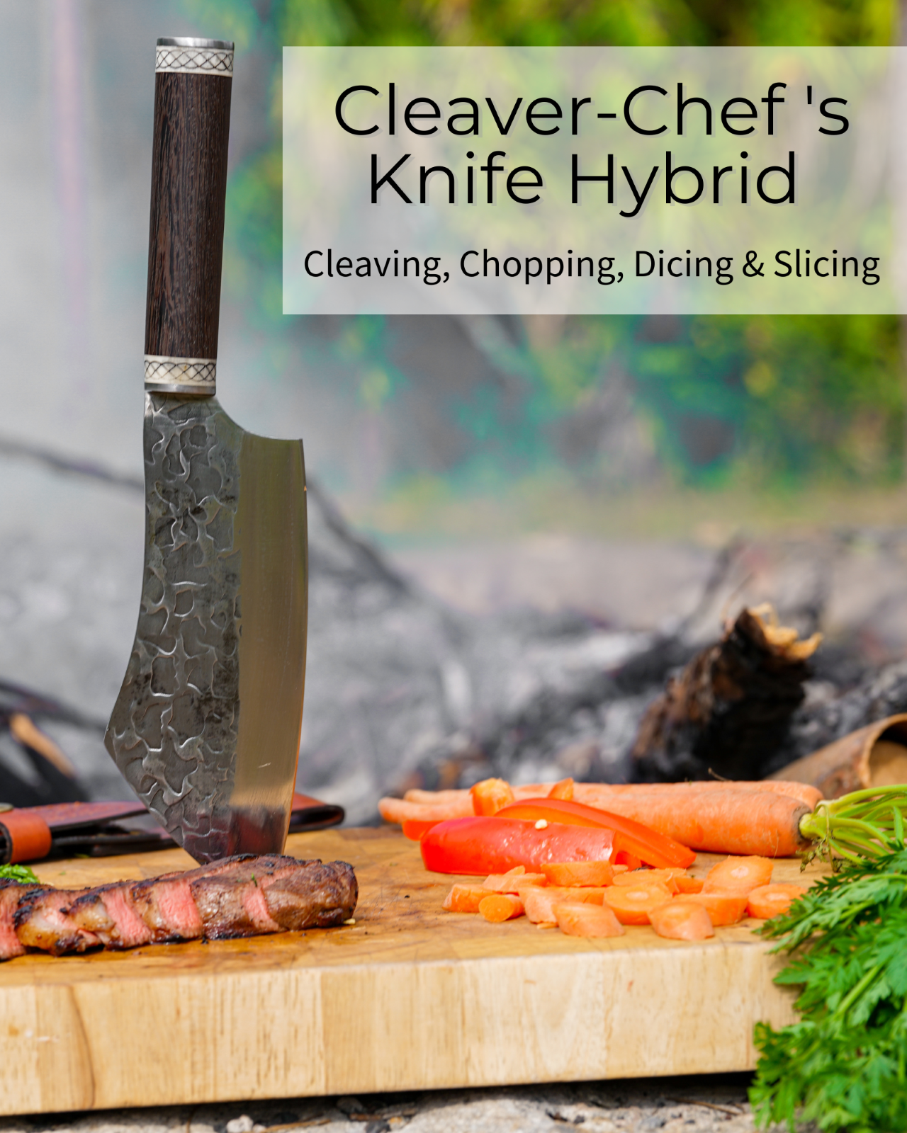 Viking Kitchen Knife – Cleaver Chef Hybrid