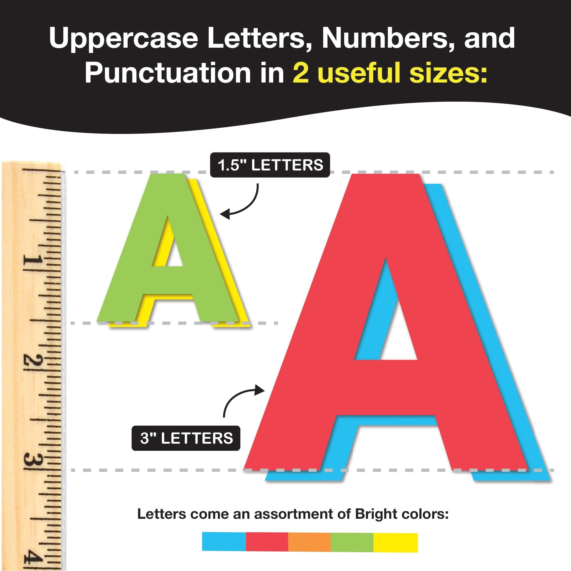 Bulletin Board Letters Combo – 2 Sizes