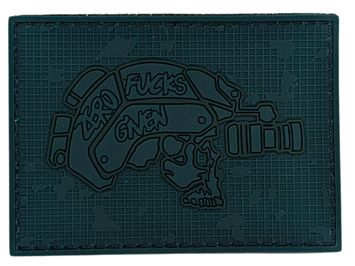 Zero Fu%ks Given Tactical Skull PVC Patch