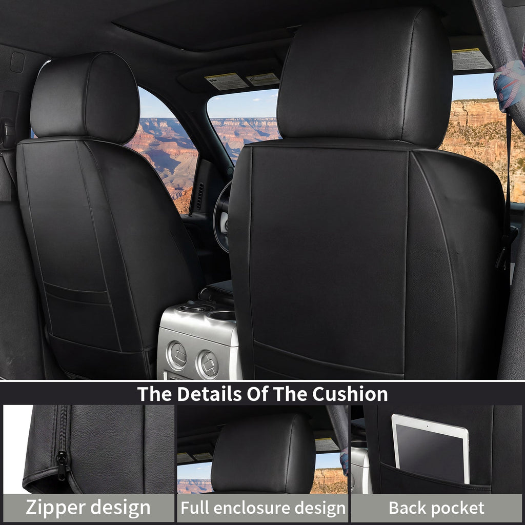 Umbrauto Custom Seat Covers for Silverado and GMC Sierra,Waterproof Nappa Leather Seatcovers for Chevy Silverado/GMC Sierra 2007-2013 & 2019-2026 1500, 2020-2026 2500HD 3500HD Crew/Double/Extended Cab